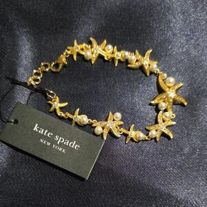 Kate Spade‎ Gold Starfish and Pearl Bracelet